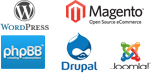 Wordpress, Magento, phpBB, Drupal, Joomla and many more.